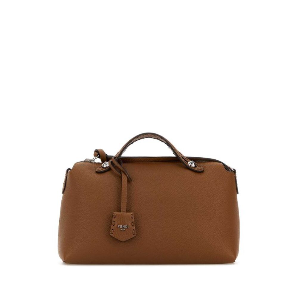 Fendi Women Caramel Leather Medium By The Way Reversible Handbag